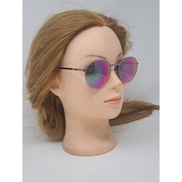 Vintage Serengeti Round Sunglasses Pink Green Mirror Lenses 90s 5539V Japan main image 14
